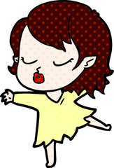 cute cartoon vampire girl