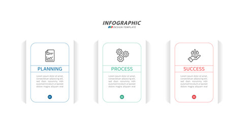 Timeline Creator infographic template. 3 Step timeline journey, calendar Flat simple infographics design template. presentation graph. Business concept with 3 options, vector illustration.