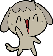 cute cartoon dog