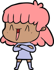 cartoon woman