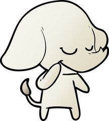 cartoon smiling elephant
