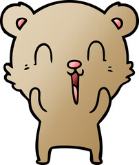 happy cartoon bear