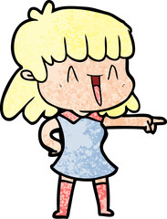 cartoon woman