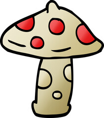 cartoon doodle toadstool