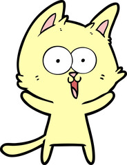 funny cartoon cat