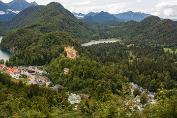 A beautiful castle in the middle of the forest