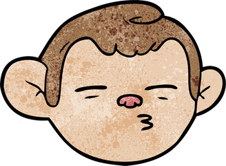 cartoon monkey face