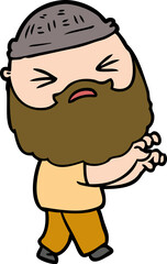 cartoon man with beard
