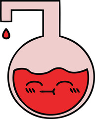 cute cartoon of a science experiment