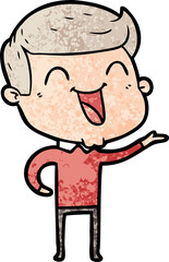 cartoon man laughing