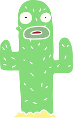 cartoon doodle cactus