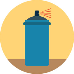 illustration of a spray can
