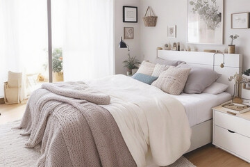 A cozy and clutter-free bedroom promoting restful sleep