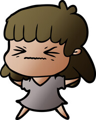 cartoon woman