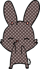 curious bunny cartoon