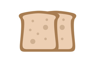 Bread icon editable stroke. Vector illustration