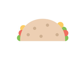 Sandwich icon editable stroke. Vector illustration