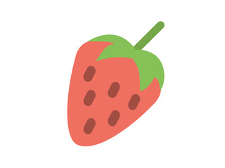 Strawberry icon editable stroke. Vector illustration
