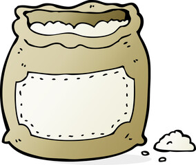 cartoon bag of flour