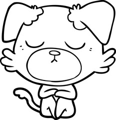 Obraz premium cute cartoon dog