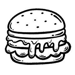 svg outline burger pcsk studio stock element