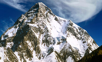 K2, the second tallest mountain peak in the world