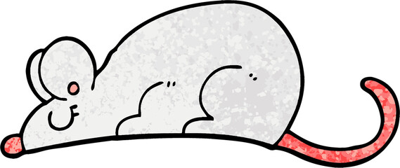 grunge textured illustration cartoon rat