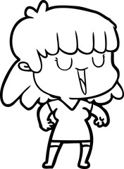 cartoon woman