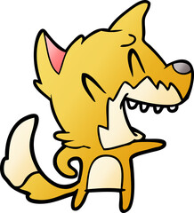 laughing fox cartoon