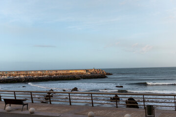 Cand&aacute;s Playa de la palmera Asturias mar cant&aacute;brico surf, concejo de carre&ntilde;o Costa central ASturiana