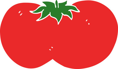 cartoon doodle huge tomato