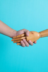 Hand of mannequin