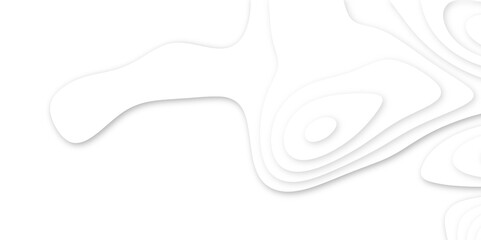 Abstract wavy line 3d paper cut white background. Vector abstract white paper cut banner. White waves decorative papercut design. Abstract realistic papercut decoration textured with wavy layers	