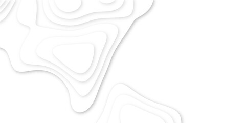 Abstract wavy line 3d paper cut white background. Vector abstract white paper cut banner. White waves decorative papercut design. Abstract realistic papercut decoration textured with wavy layers	