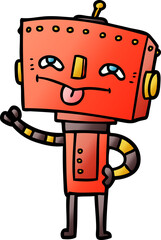 cartoon robot