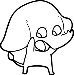 cute cartoon elephant