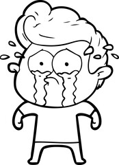 cartoon crying man