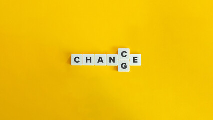 Chance to Change Banner. Strategy, Business Innovation, Personal Development, Switching Career,...