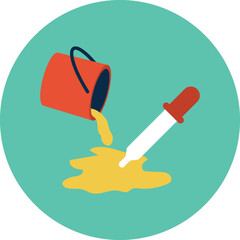 illustration of hand holding brush