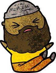 cartoon man with beard