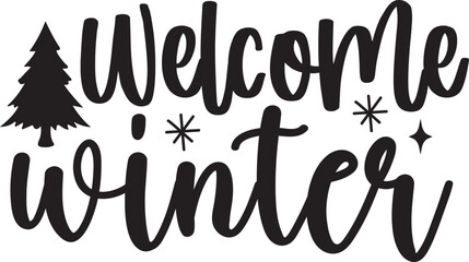 Welcome Winter SVG Design