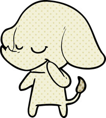 cartoon smiling elephant