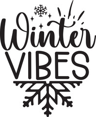 Winter Vibes SVG Design