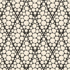 Seamless abstract repeating pattern of balls. Hand-drawn doodles