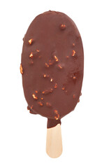 ice-cream on stick path isolated on white