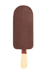 ice-cream on stick path isolated on white