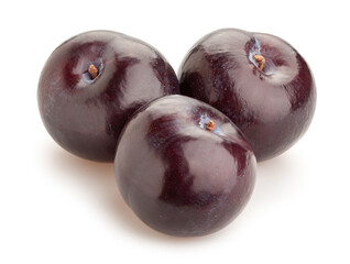 plum path isolated on white