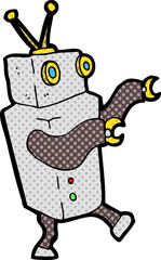 cartoon robot