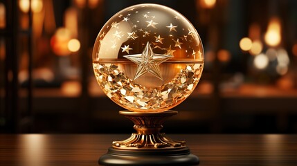 crystal ball on the table