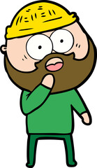 Obraz premium shocked bearded man